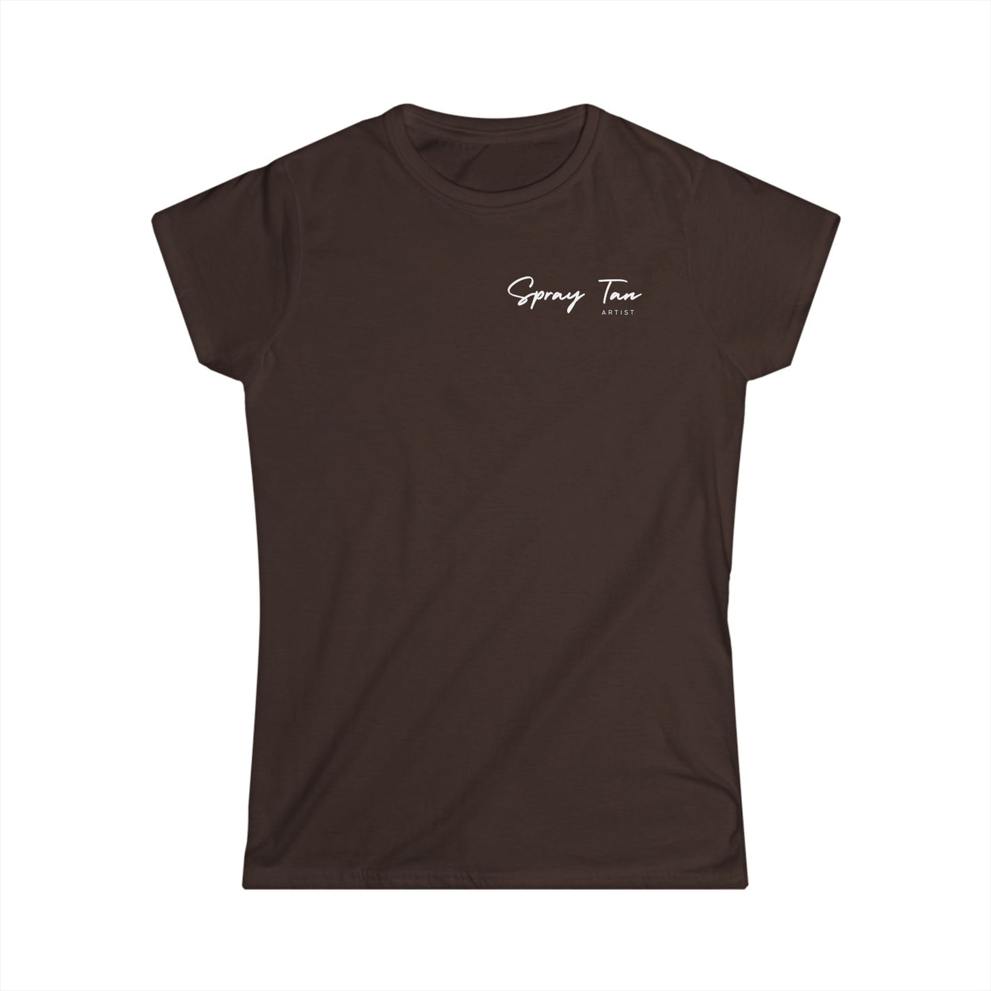Spray Tan Artist Badge Style Tee - Brown