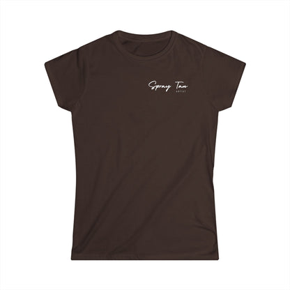 Spray Tan Artist Badge Style Tee - Brown