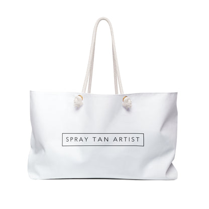Large Spray Tan Artist Minimalistic Bag - White