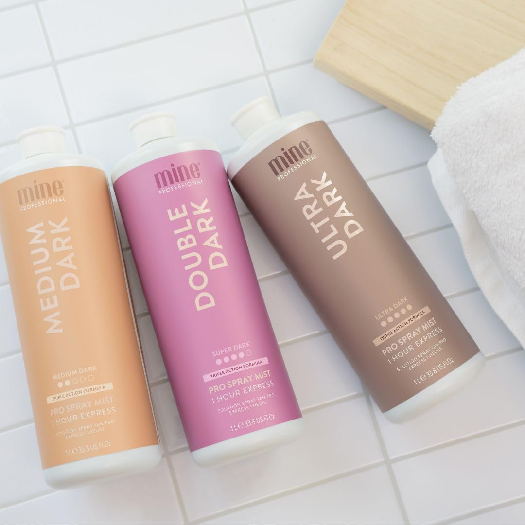 MineTan Spray Tan Solution | Medium Dark 33.8 Fl Oz