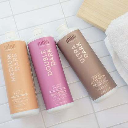 MineTan Spray Tan Solution | Medium Dark 33.8 Fl Oz