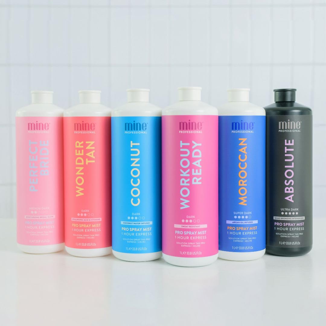 MineTan Spray Tan Solution | Coconut Water 33.8 Fl Oz