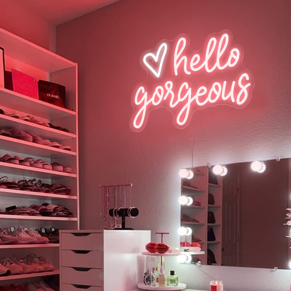 Hello Gorgeous Neon Wall Sign