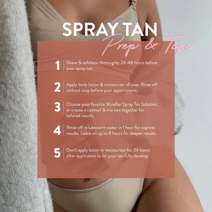 MineTan Spray Tan Solution | Perfect Bride 33.8 Fl Oz