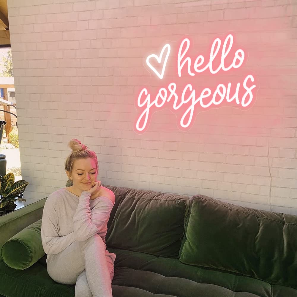 Hello Gorgeous Neon Wall Sign