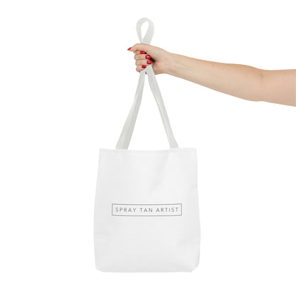 Spray Tan Artist Minimalistic Tote Bag - White