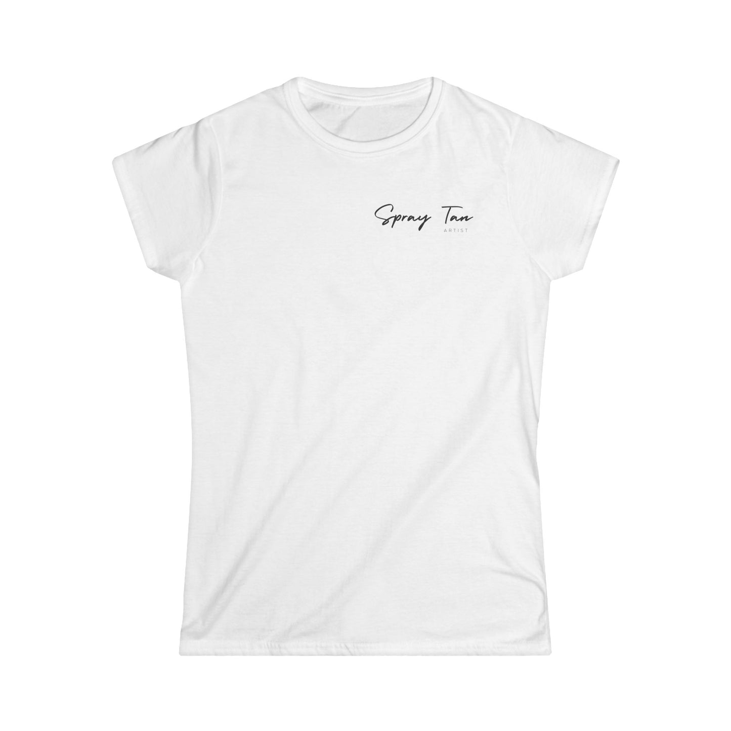 Spray Tan Artist Badge Style Tee - White