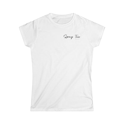 Spray Tan Artist Badge Style Tee - White
