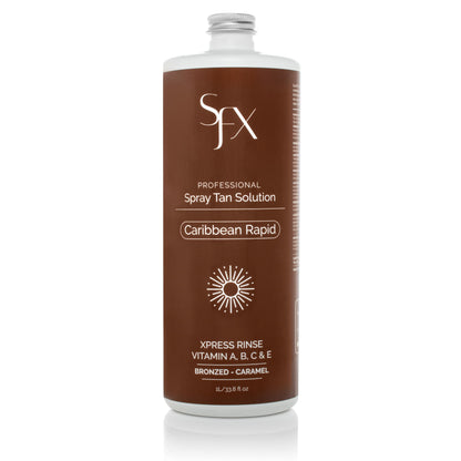 SunFX Caribbean Rapid DARK SUMMER Spray Tan Solution -1L / 33.8 fl oz