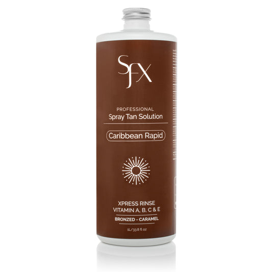 SunFX Caribbean Rapid DARK SUMMER Spray Tan Solution -1L / 33.8 fl oz