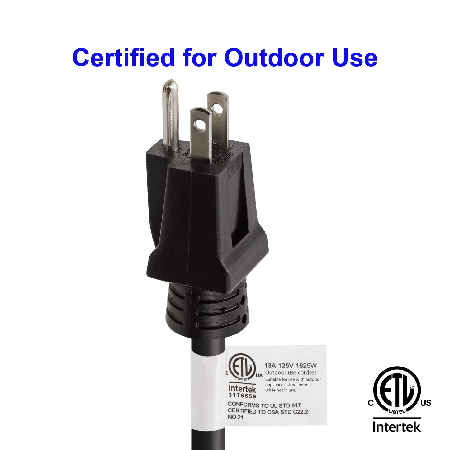 Power 15 ft Indoor/Outdoor Extension Cord
