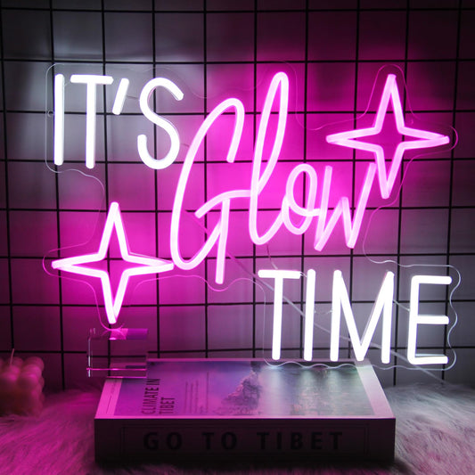 It's Glow Time Neon Wall Sign