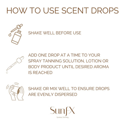 SunFX Scent Drops - Sunless Tanning Additive For Spray Tanning or Self tanners 1oz/30ml (Cheeky Sunshine)