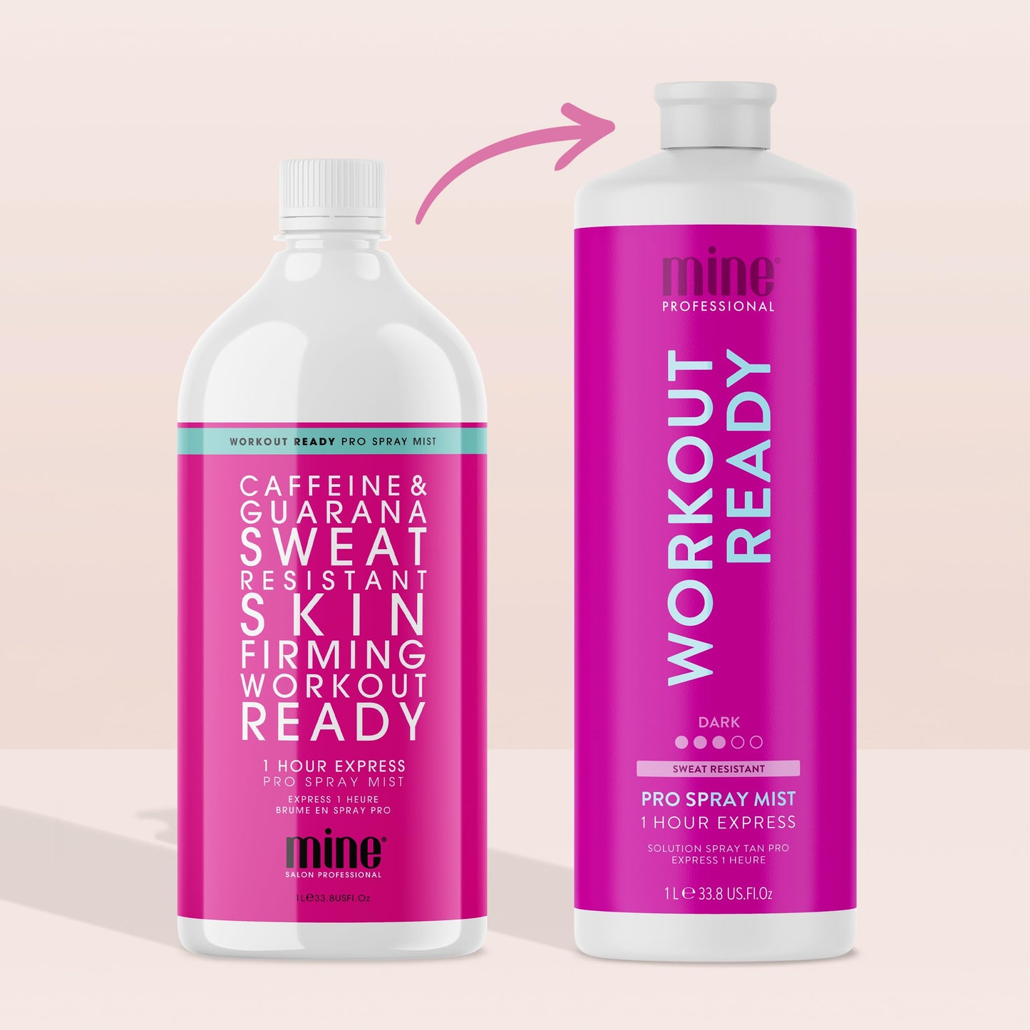MINETAN Spray Tan Solution | Workout Ready 33.8 Fl Oz