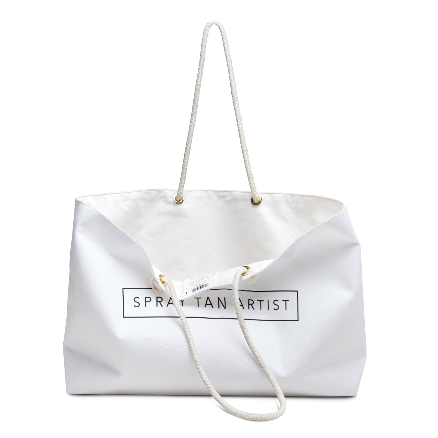 Large Spray Tan Artist Minimalistic Bag - White