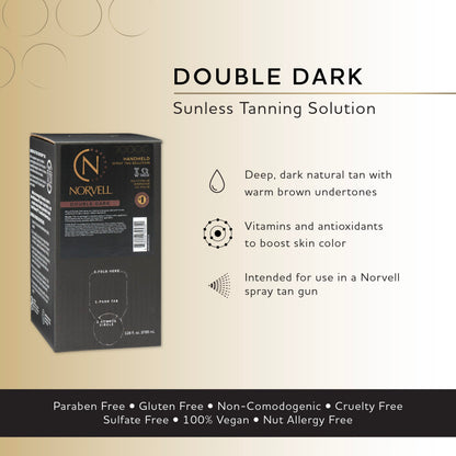 Norvell Double Dark Spray Tan Solution -  128 fl oz