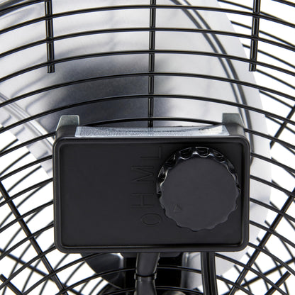 20" High-Velocity Heavy-Duty Industrial Floor Fan - Black
