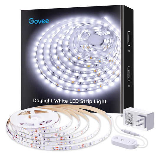 Spray Tan Tent Lighting - White LED Strip Lights 16.4ft Dimmable