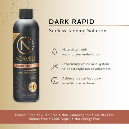 Norvell Premium Sunless Tanning Solution - One Hour Rapid, 8 fl.oz.