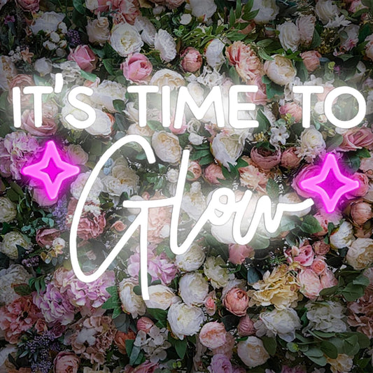It's Time To Glow Wall Neon Sign